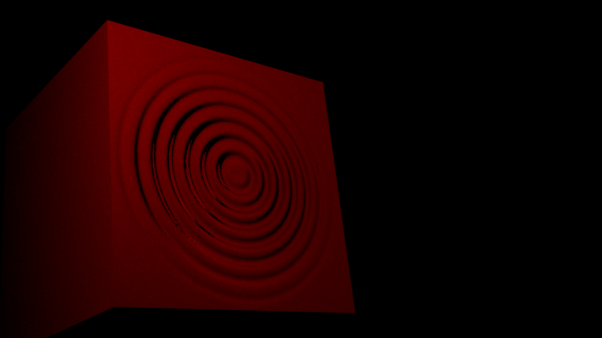 A plain cube with a normal map