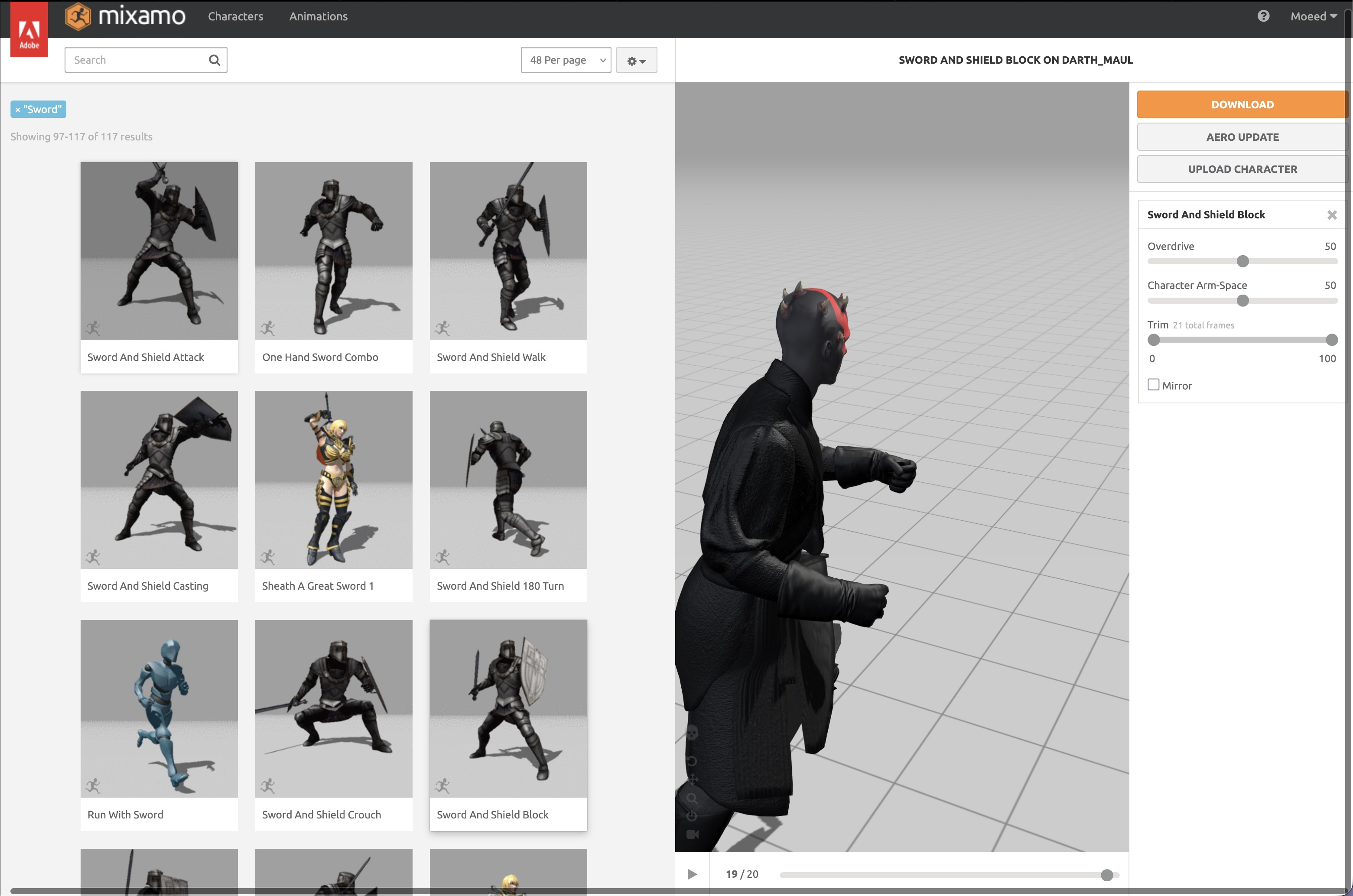 Character Posing with Mixamo