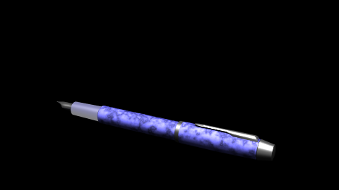 Pen with Marble Texture