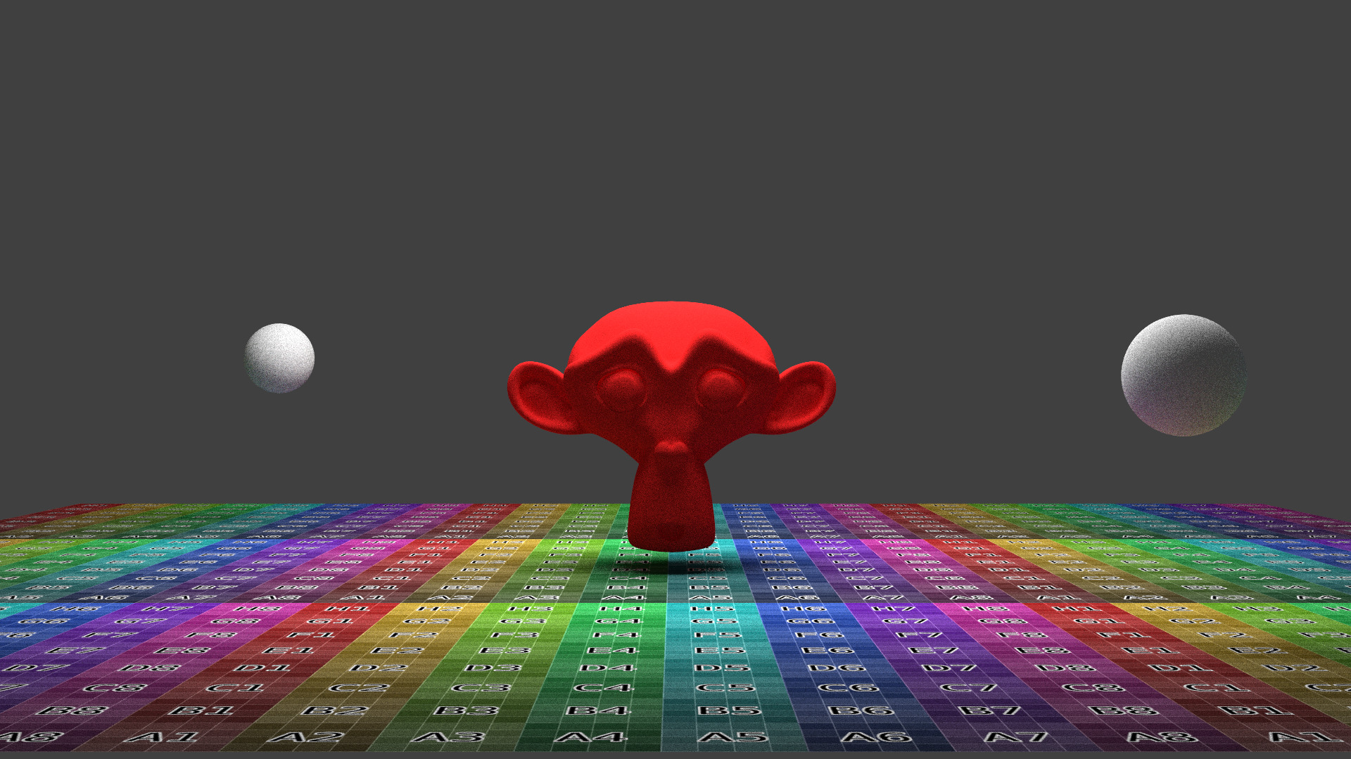 Scene without thin lens effect