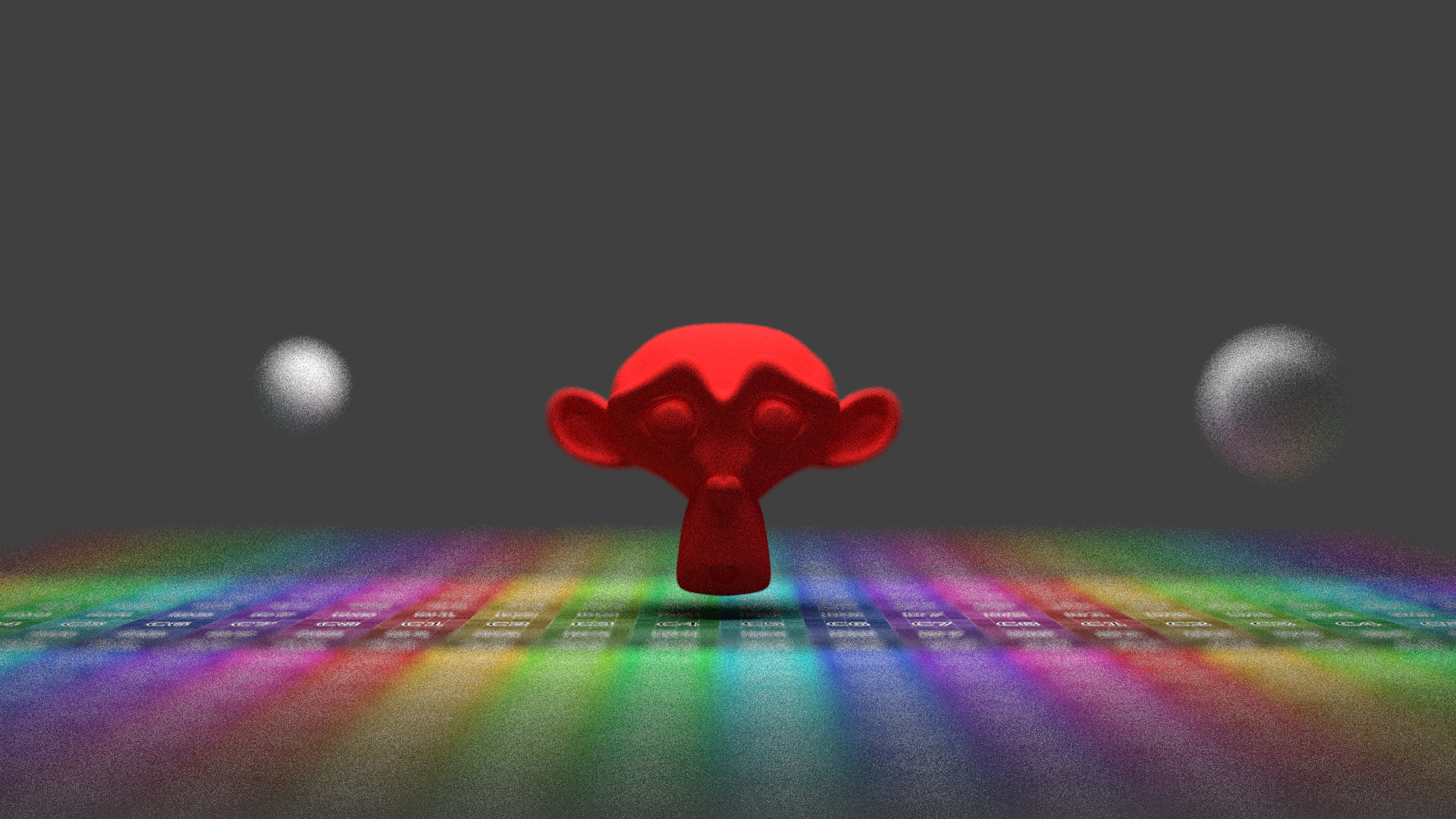 Scene with thin lens effect