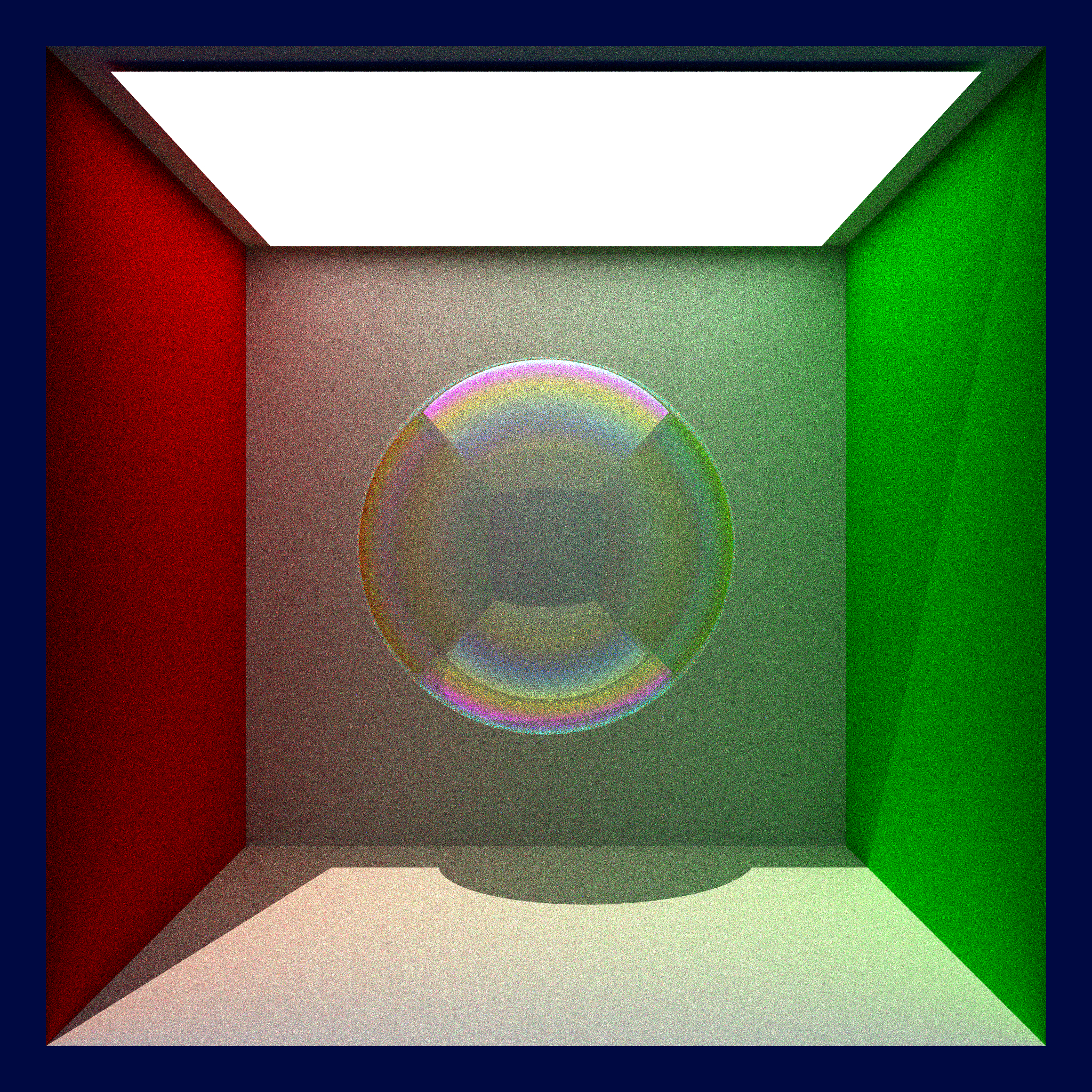 Scene with iridescence