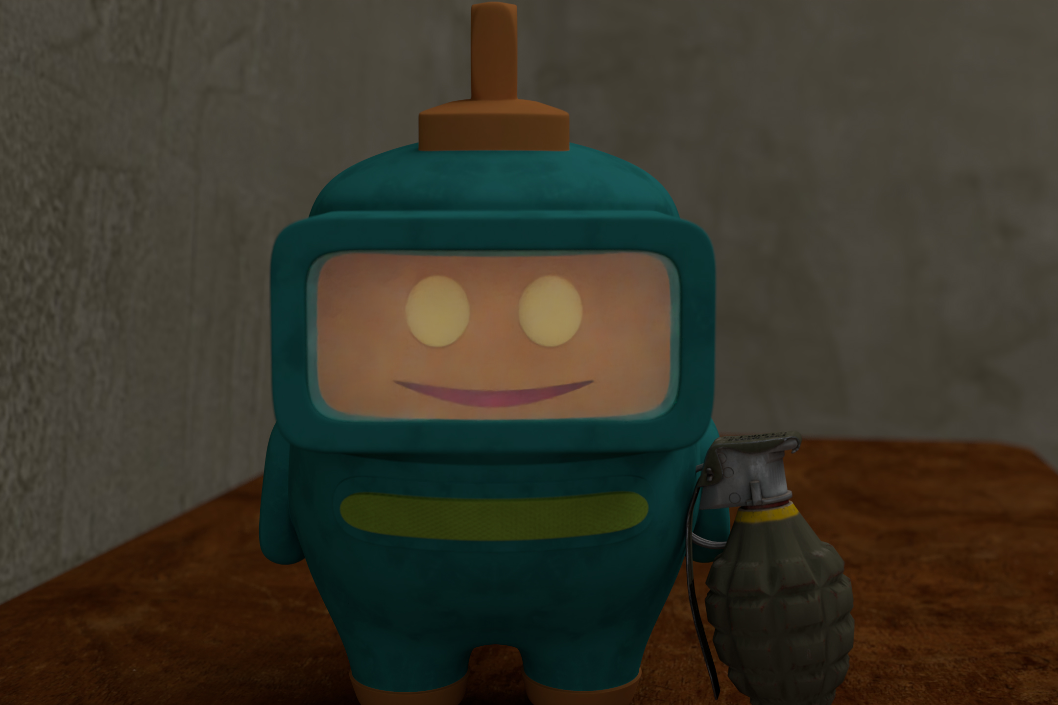 Happy bot with a plot