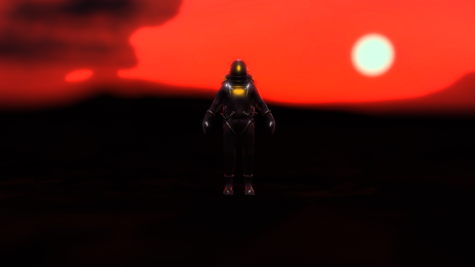 Eclipse on the Red Horizon