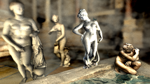 Goddesses taking Spring-bath