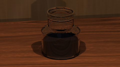 Ink Bottle of glass