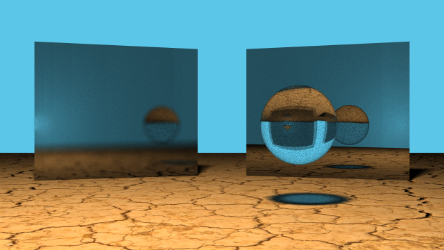 An early version of the scene ( without tree )