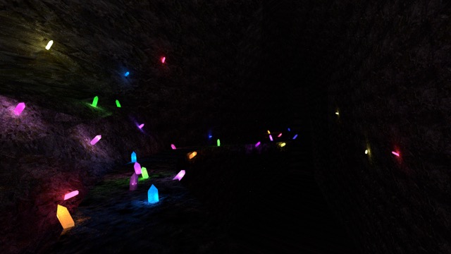 Glowing Crystal Cave